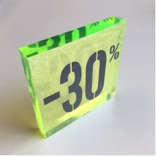 Kortingsblok -30% fluor groen Td14234748